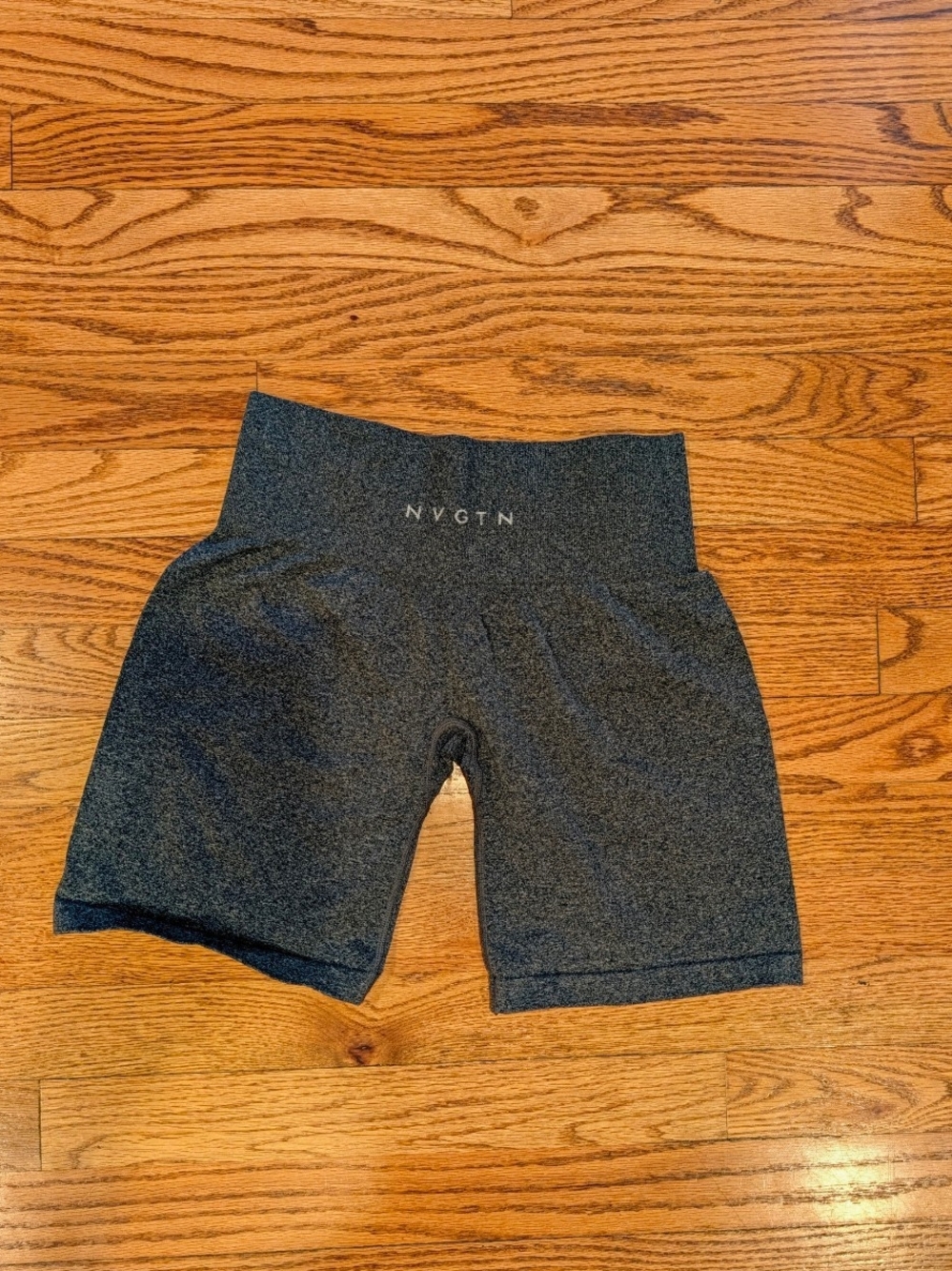 NVGTN High-Waist Heathered Gray Women's Athletic Shorts